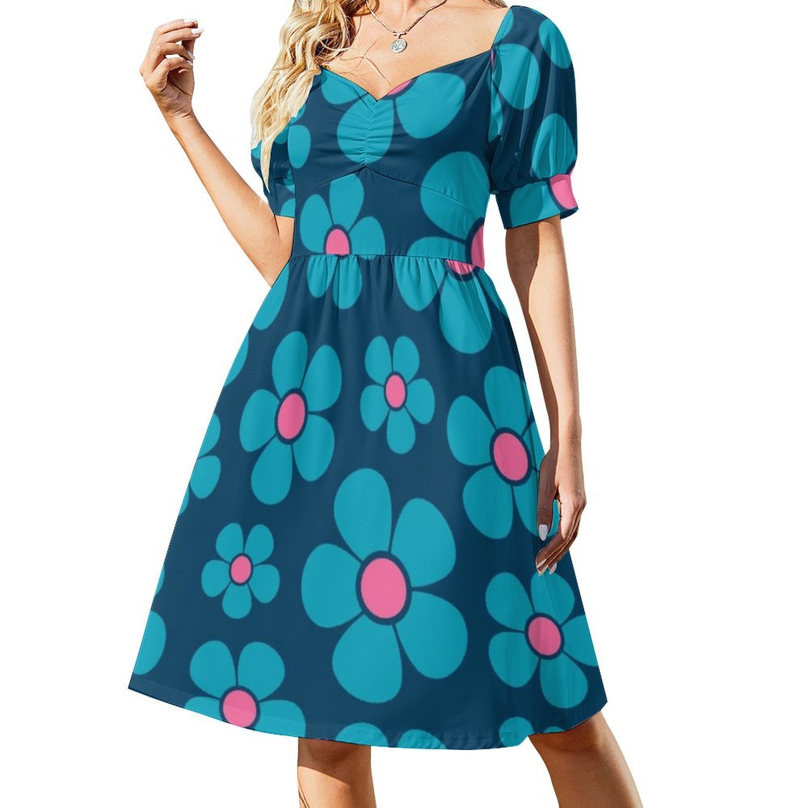 Summer Clothing Patterns - レト 1960 年代スタイル ミッドモダン 花柄 レディース