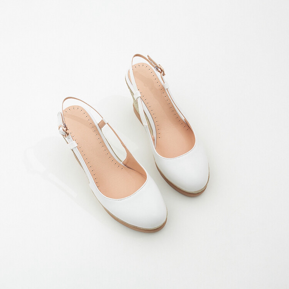 Espadrille Sandal Women - レディース T ストラップ ウェッジ サンダル ブラック