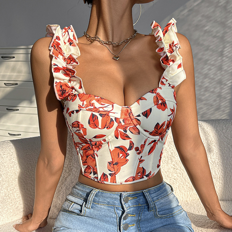 Summer Clothing Trends For Women - コルセットクロップトップストレンドセクシーな婦人服ビスチェ夏のファッションキャミソールスリムフィットベストボディシェイパータンクトップオーバーバストコルセット