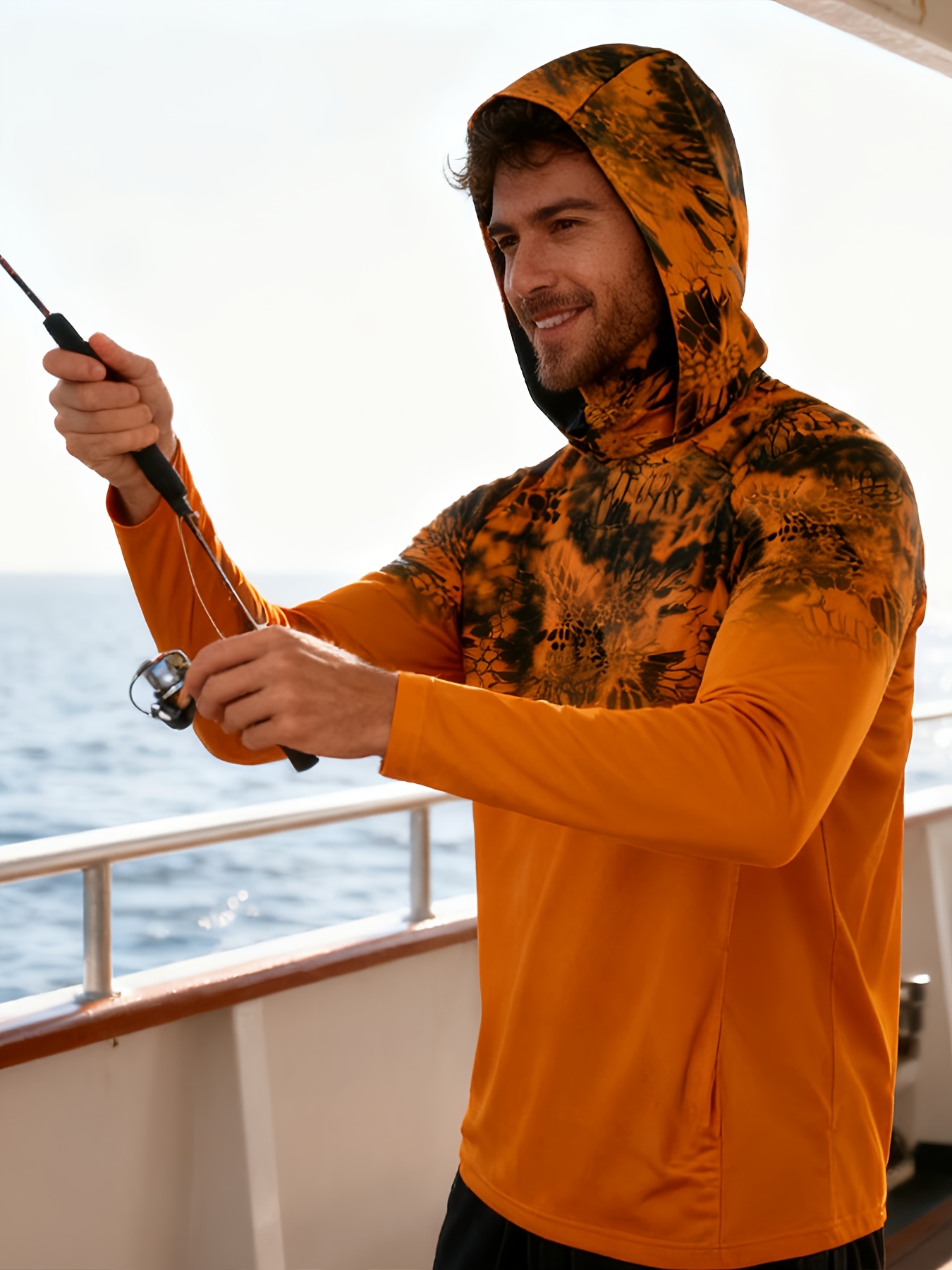 Summer Uv Clothing - 2026年新モデル UVカット長袖フード付きフィッシングシャツ - UVカットフィッシングマスク付き衣類