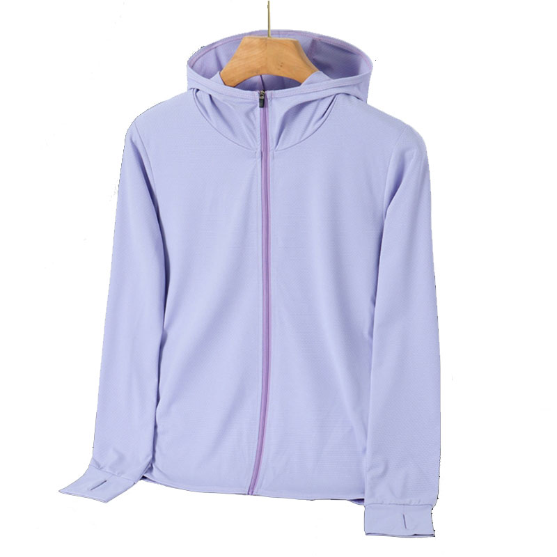 Summer Uv Clothing - 夏用レディースジャケット 軽量アイスシルク UVカット 日焼け止め フロントジップデザイン 釣り用日焼け止め服