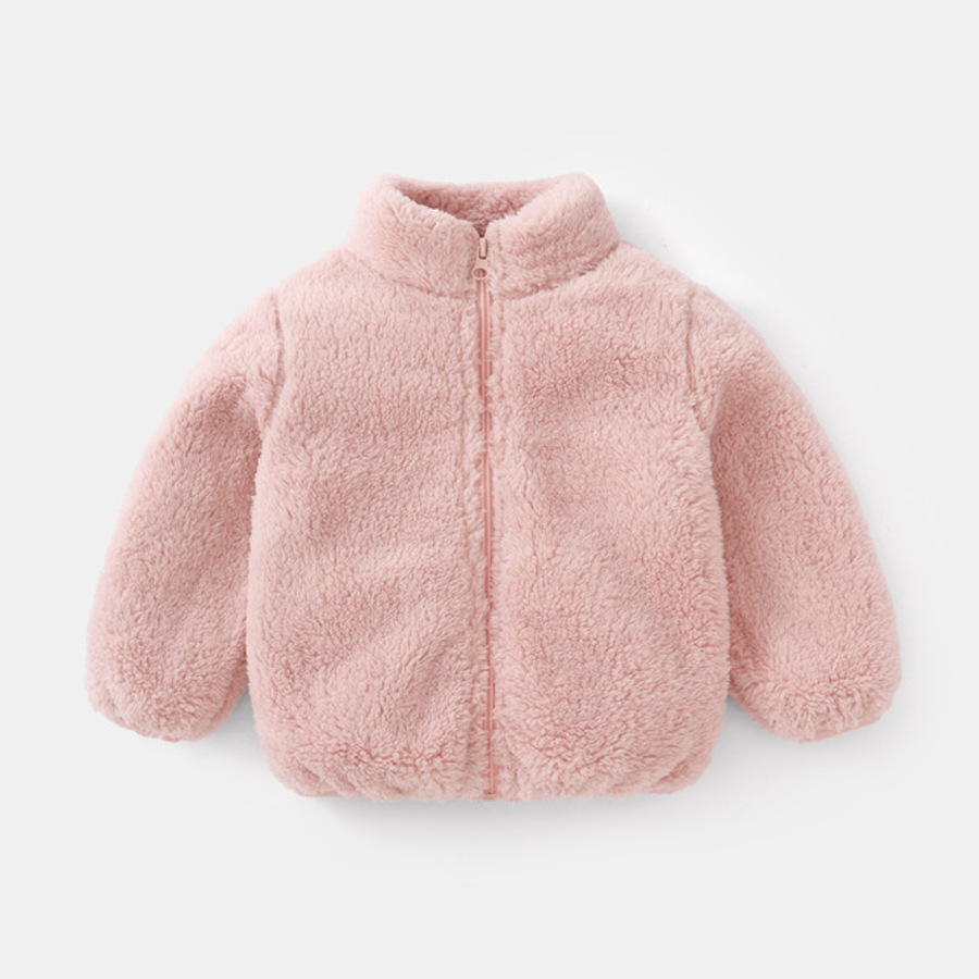 Yours Clothing Summer Jackets - ファッション子供男の子無地ぬいぐるみコート秋冬暖かい赤ちゃん女の子男の子カジュアルジャケット子供服幼児アウター