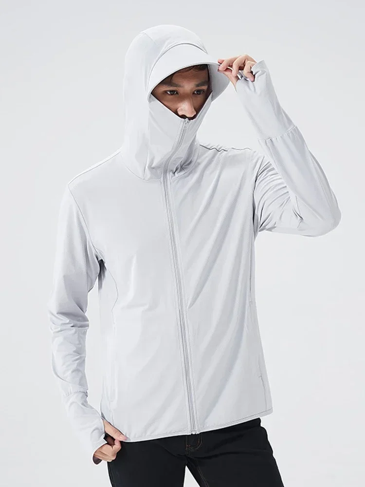 Yours Clothing Summer Jackets - 夏フード付きジャケット UPF 50 + UV 太陽保護服釣り狩猟服スキンウインドブレーカー登山アウトドアジャケット