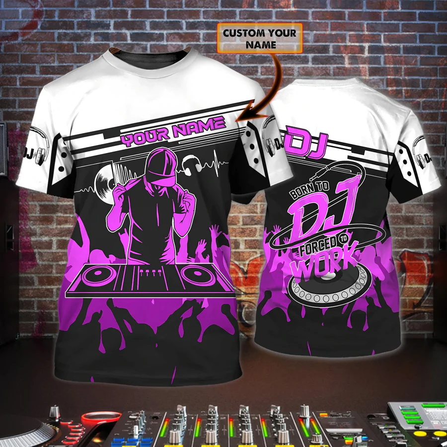 最新の夏のメンズ Tシャツ DJ ライブパーソナライズされた - Summer Clothing Names のレビューと価格