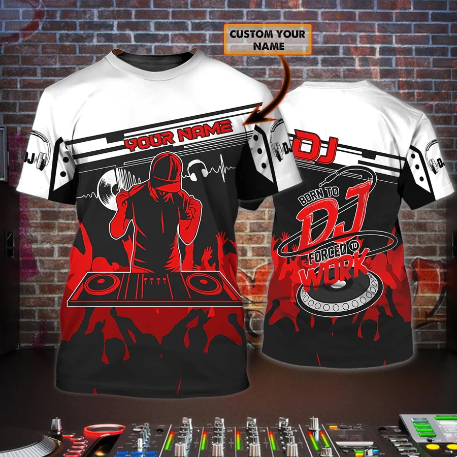 最新の夏のメンズ Tシャツ DJ ライブパーソナライズされた - Summer Clothing Names のレビューと価格
