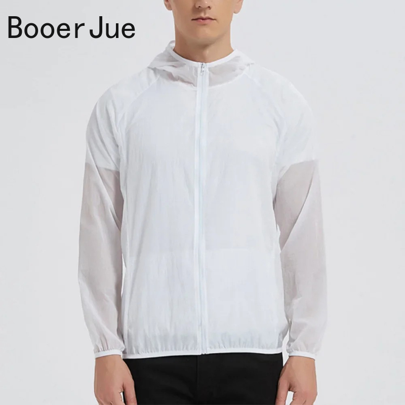屋外抗紫外線スキンコート夏メンズ日焼け止め服軽量通気性アイス - Yours Clothing Summer Jackets のレビューと価格