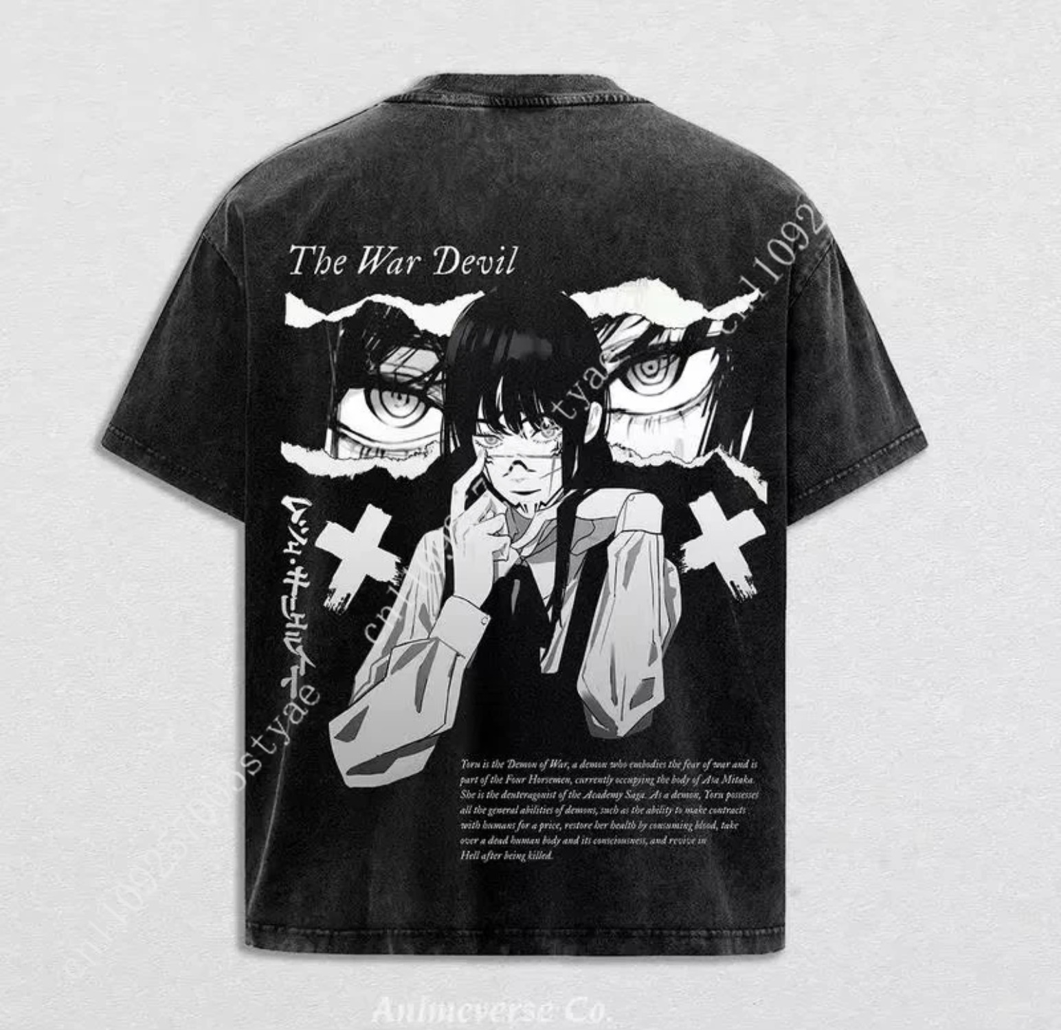 アニメチェーンソーマン三鷹アサグラフィックTシャツメンズ服半 - Summer Quilt のレビューと価格