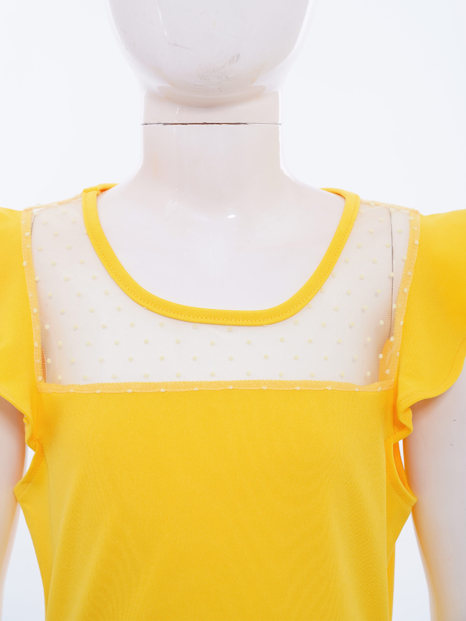10代の女の子の夏のドレス、ラッフルスリーブ、ドット柄、シー - Summer Kids Clothing のレビューと価格