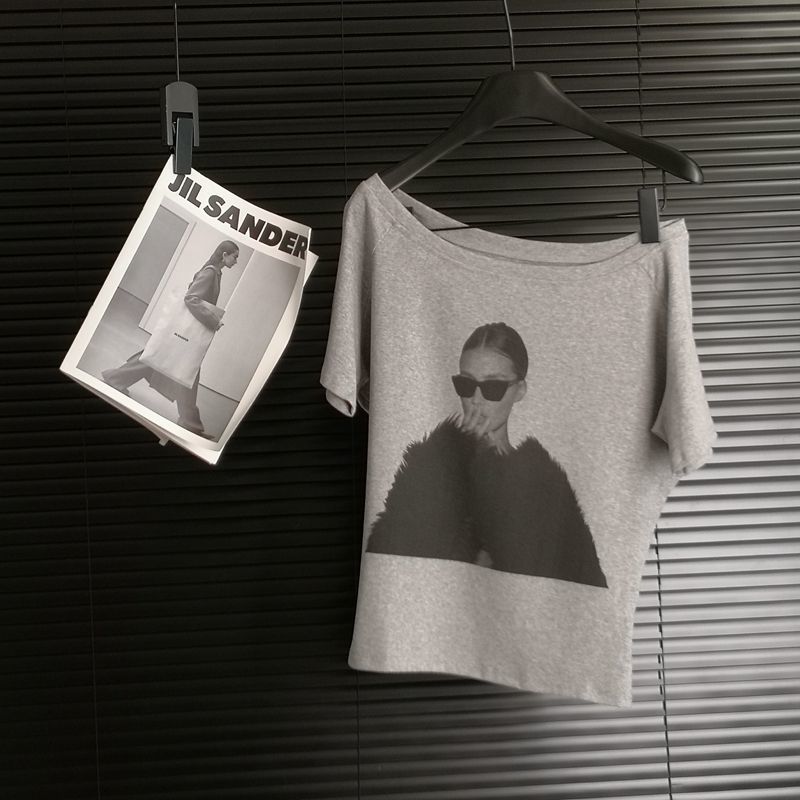 夏のトレンドセクシーなプリントオフショルダー半袖 Tシャツ女 - Summer Clothing Trends For Women 2026 のレビューと価格