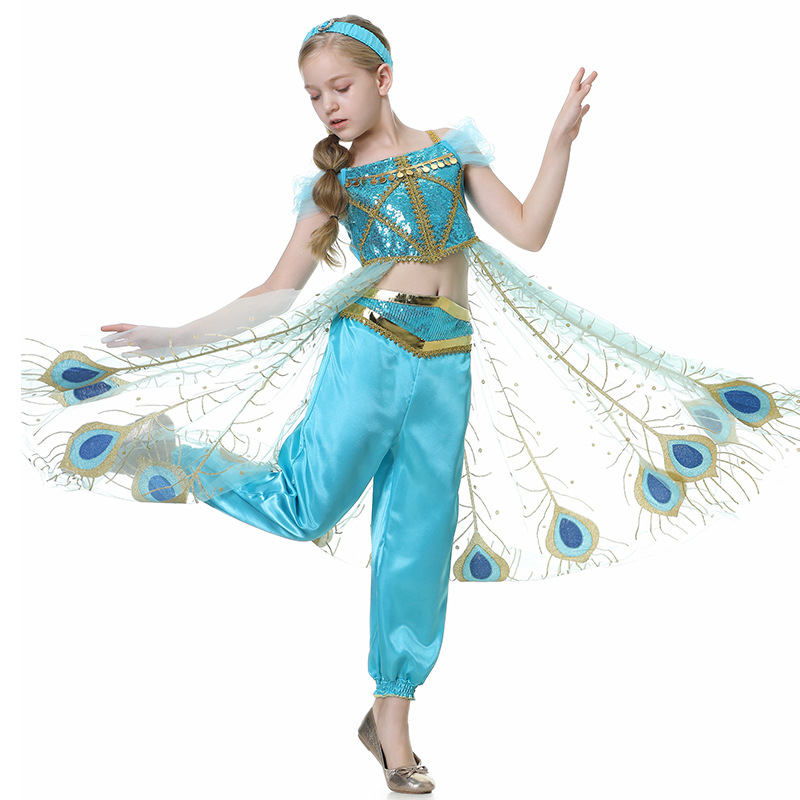 ジャスミン女の子プリンセスドレス魔法のランプ誕生日パーティー - Summer Kids Clothing のレビューと価格