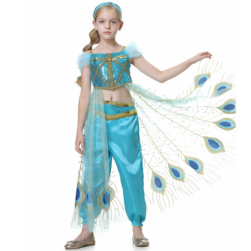 ジャスミン女の子プリンセスドレス魔法のランプ誕生日パーティー - Summer Kids Clothing のレビューと価格