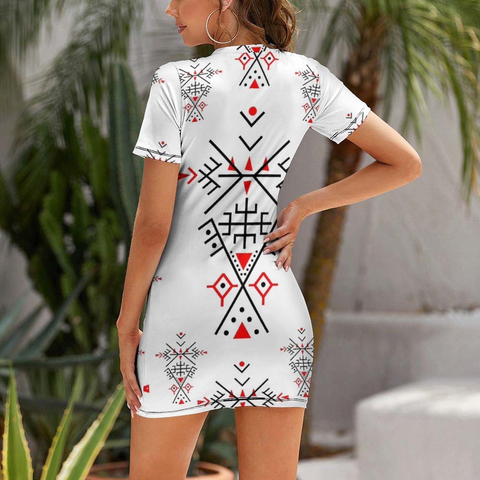 カビール柄半袖ドレス レディース服 韓国風スタイリッシュな服 - Summer Clothing Trends For Women 2026 のレビューと価格