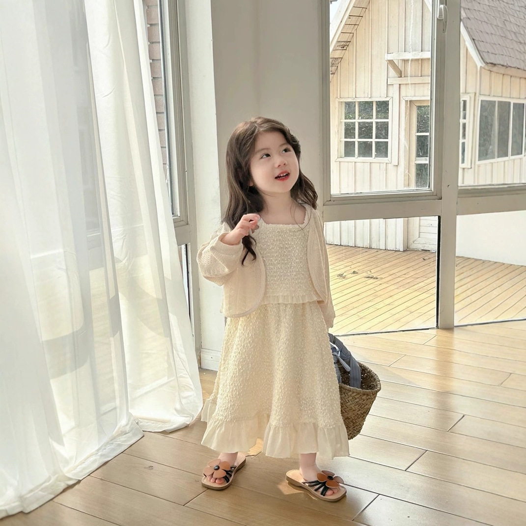 子供服女の子スーツ 2025 春小さな女の子中空ニットジャケ - Yours Clothing Summer Jackets のレビューと価格