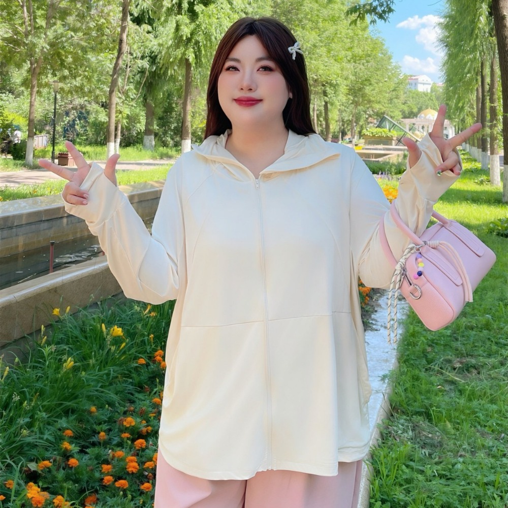 夏用の女性用ファットMMニュープラスサイズアイスシルク日焼け - Summer Uv Clothing のレビューと価格