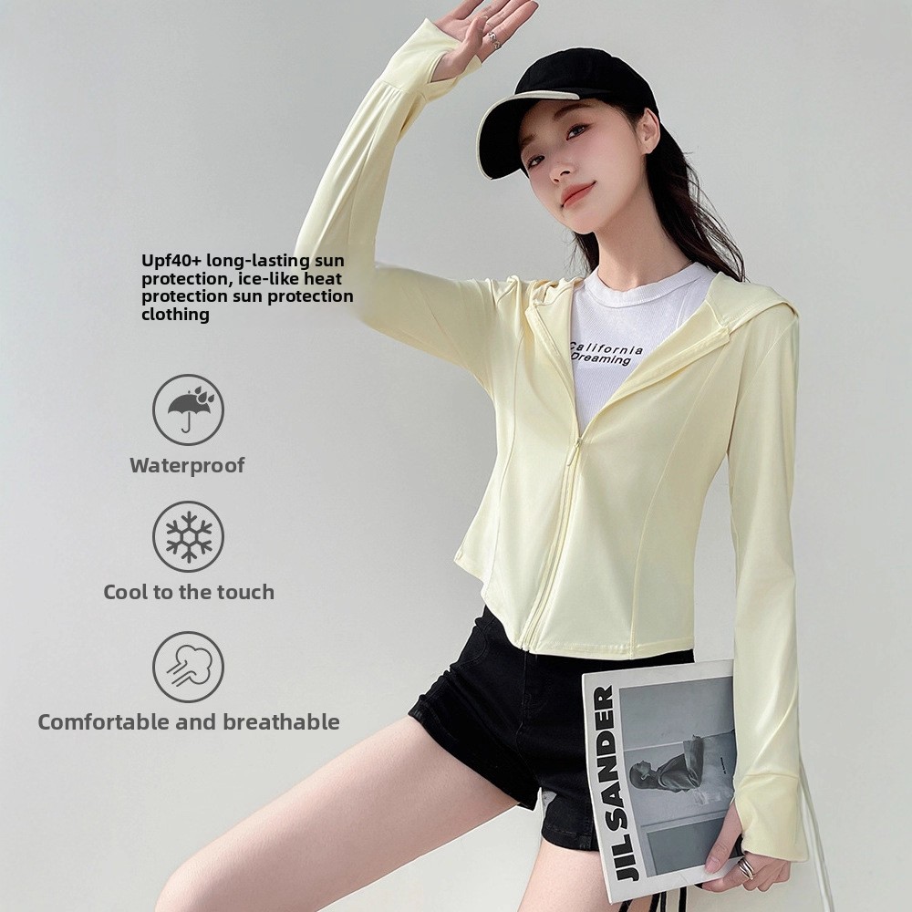 フード付き女性用日焼け止め服 UVカット、夏用氷感通気性屋外 - Summer Uv Clothing のレビューと価格