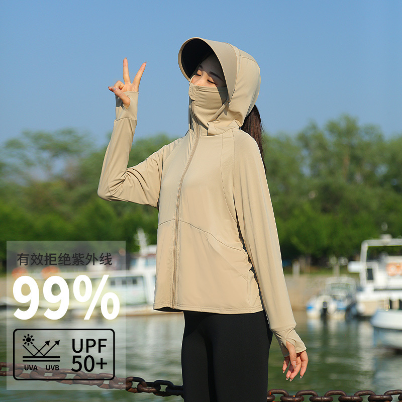 女性用フード付き日焼け止めジャケット十代の夏用紫外線防止服大 - Summer Clothing Girl のレビューと価格
