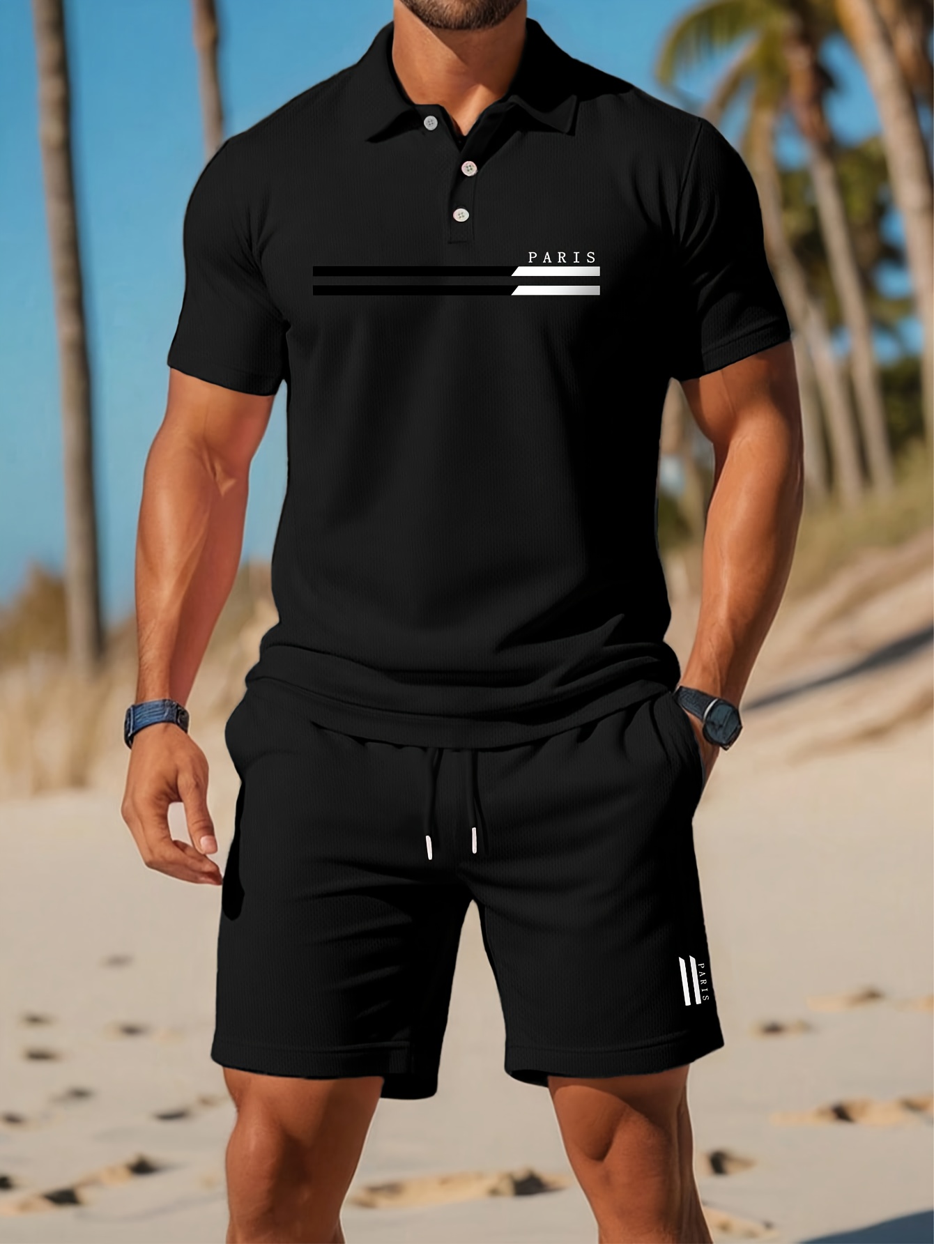 2026年夏メンズポロセット - 3Dプリント柄 - 通気性 - Summer Clothing Patterns のレビューと価格