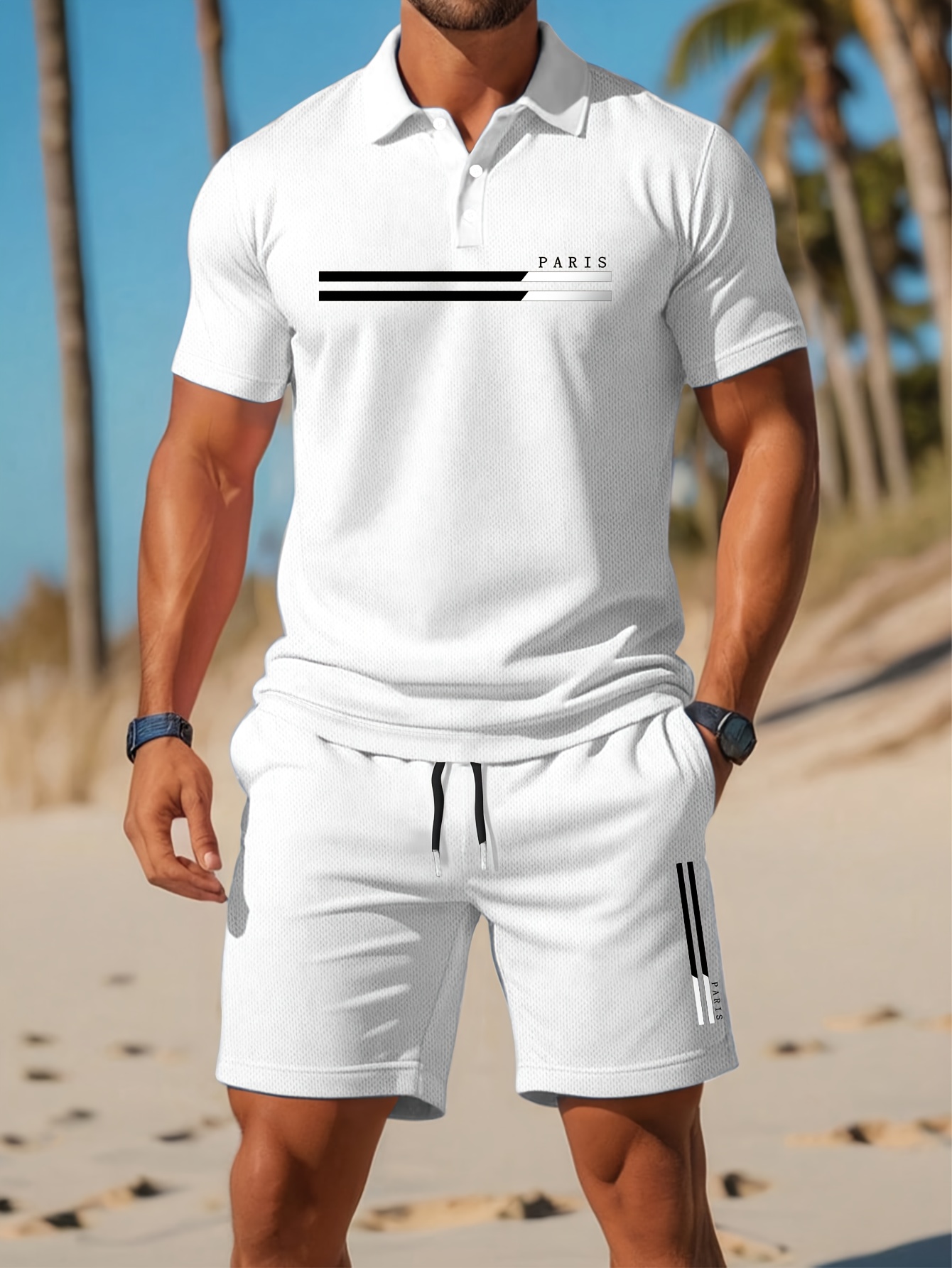 2026年夏メンズポロセット - 3Dプリント柄 - 通気性 - Summer Clothing Patterns のレビューと価格