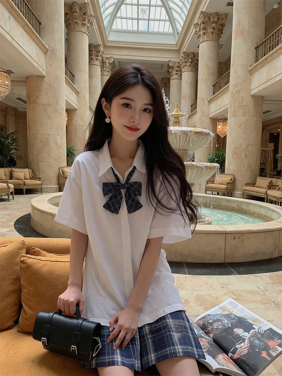 半袖韓国風シャツ レディースブラウス エレガントな婦人服 2 - Summer Clothing Trends For Women のレビューと価格