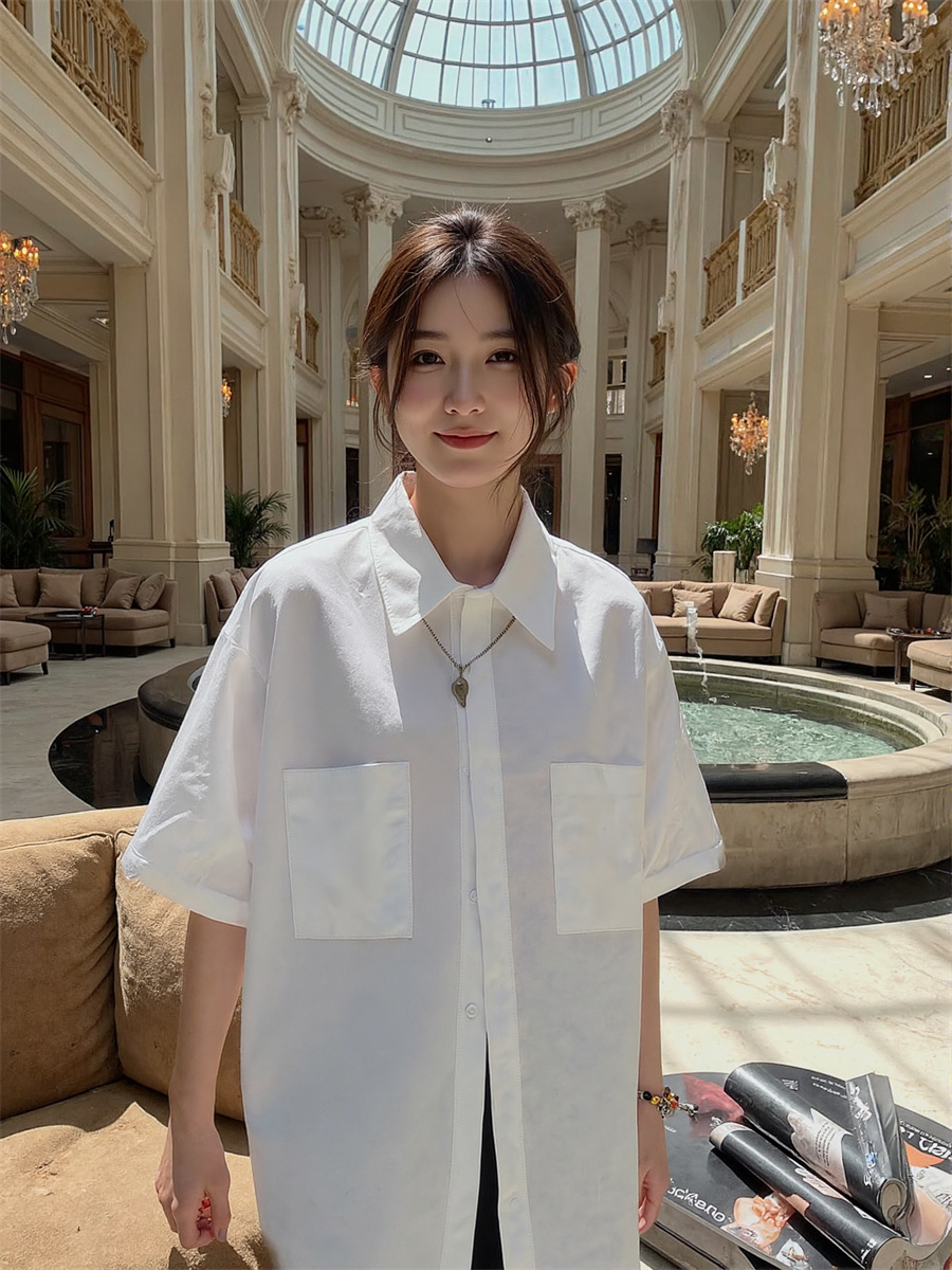 半袖韓国風シャツ レディースブラウス エレガントな婦人服 2 - Summer Clothing Trends For Women のレビューと価格