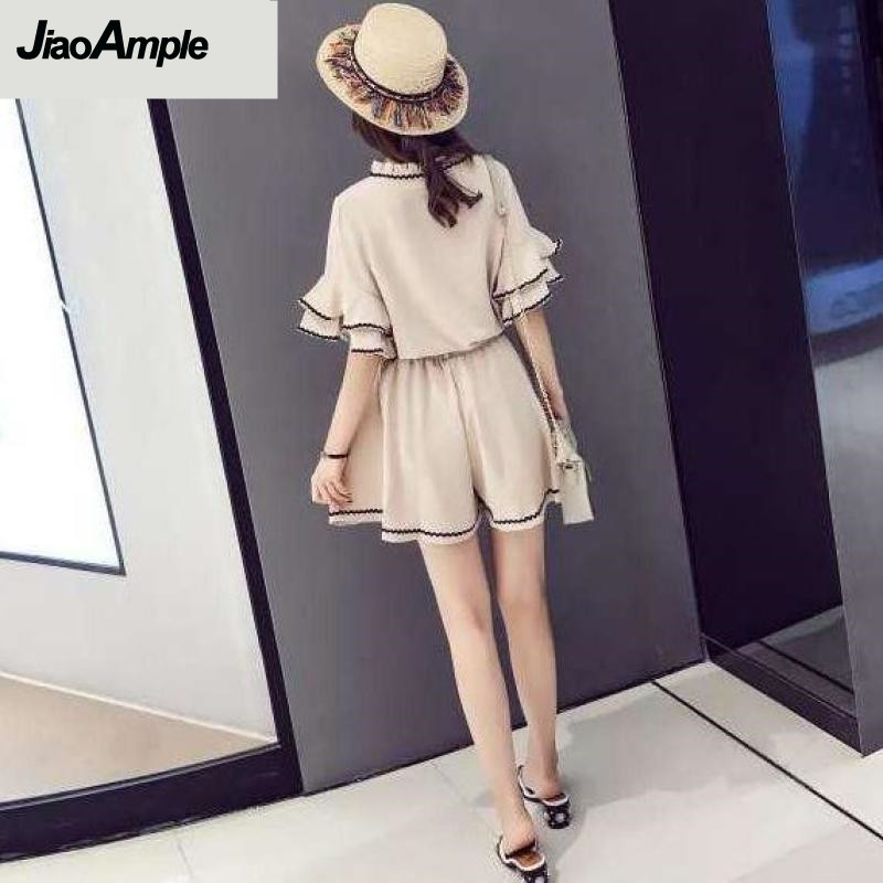 女性用シフォンブラウスとパンツのセット,ヴィンテージセット, - Summer Clothing Women Sale のレビューと価格