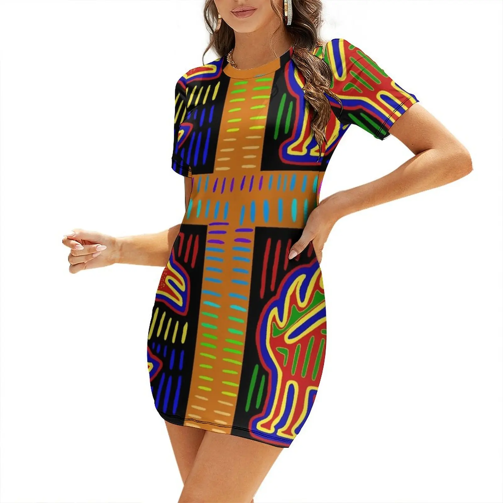 クナインディアンカバロ半袖ドレスドレスヴィンテージ女性ドレス - Summer Clothing Trends For Women 2026 のレビューと価格