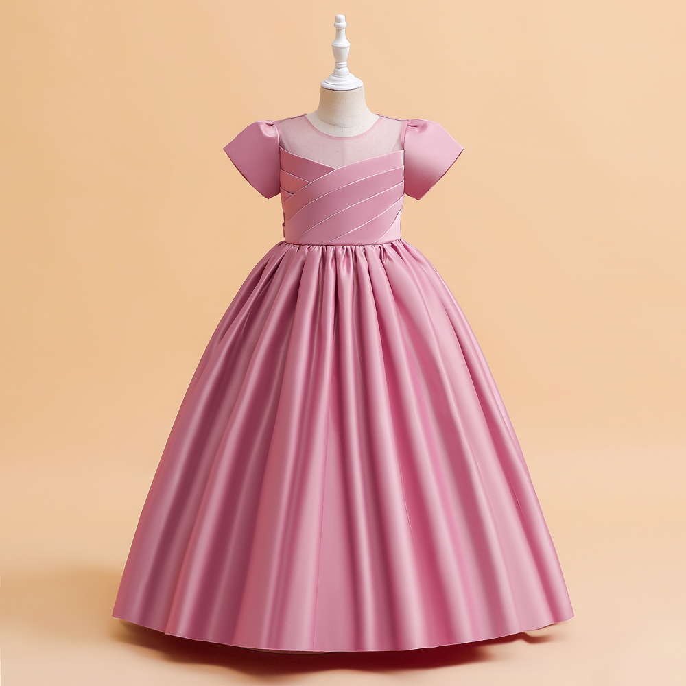 エレガントなブライドメイドドレス女の子のウェディングパーティ - Summer Kids Clothing のレビューと価格