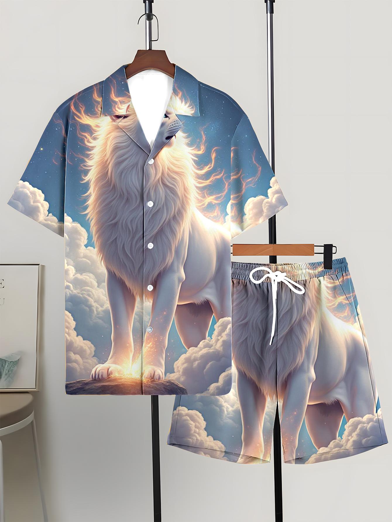 メンズシャツセット 2026 春夏 ジョギングスーツ 上下セ - Summer Clothing Drip のレビューと価格