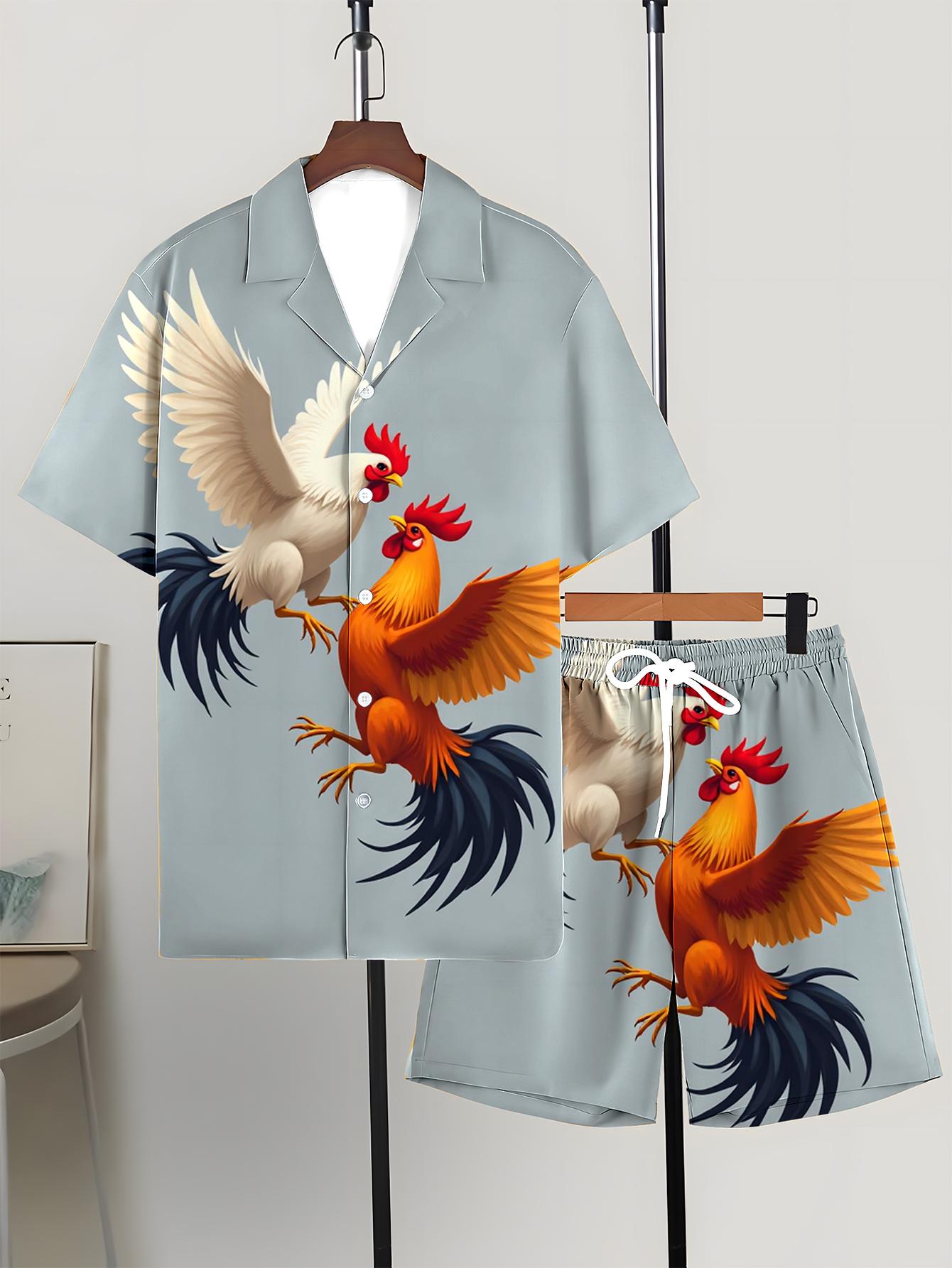 メンズシャツセット 2026 春夏 3Dプリント メンズスポ - Summer Clothing Drip のレビューと価格