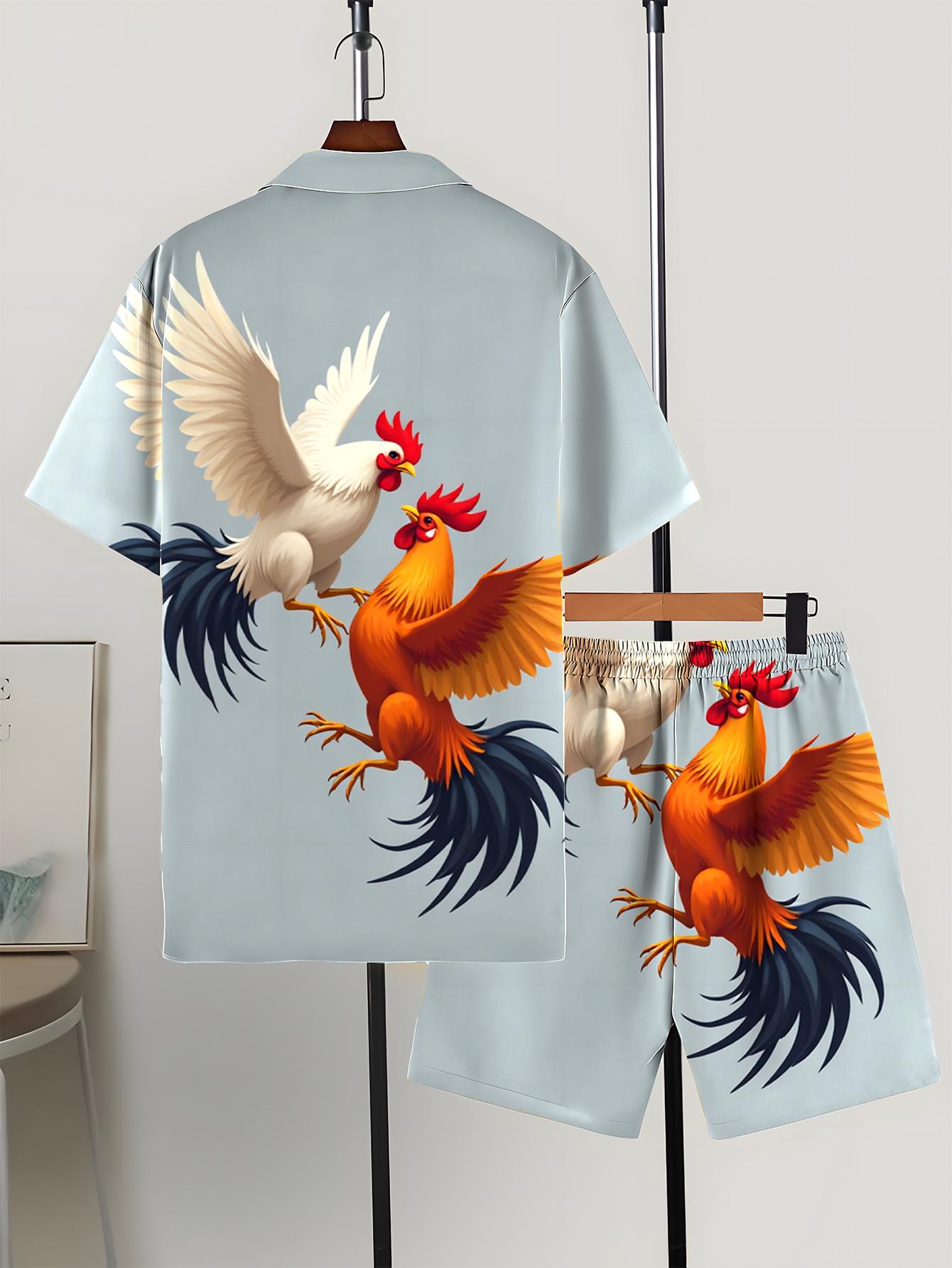 メンズシャツセット 2026 春夏 3Dプリント メンズスポ - Summer Clothing Drip のレビューと価格