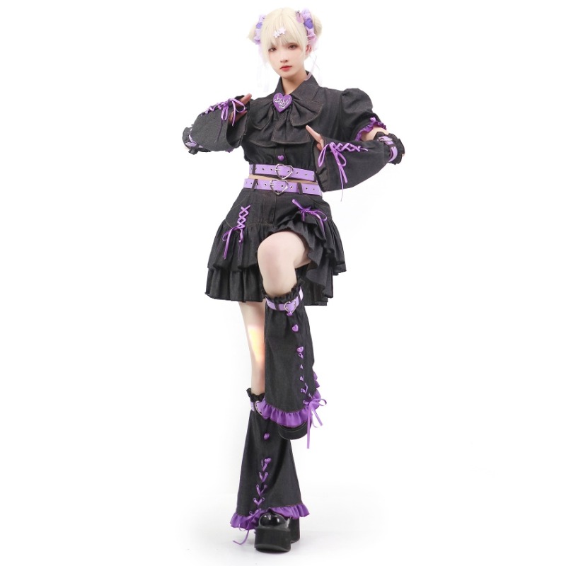 原宿-レディースデニムスカートセット,y2k,日本のカワイイ - Summer Clothing Women Sale のレビューと価格
