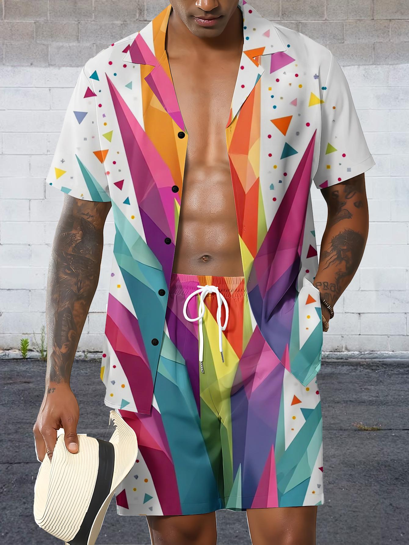 メンズシャツセット 2026 春夏 セットアップ ツーピース - Summer Clothing Drip のレビューと価格