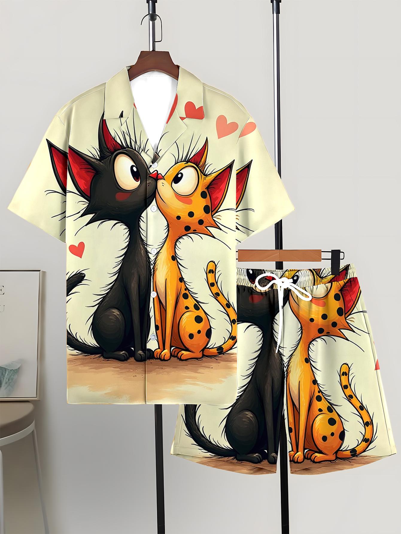 メンズシャツセット 2026 春夏服セット ジョギングスーツ - Summer Clothing Drip のレビューと価格