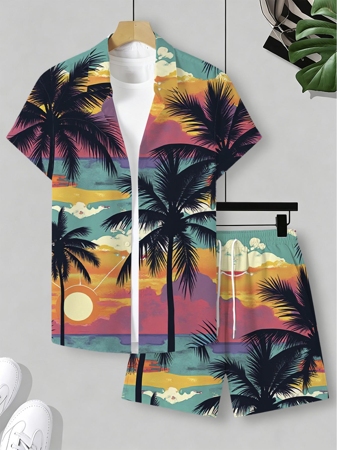 メンズシャツセット 2026 春夏 3Dプリントトラックスー - Summer Clothing Drip のレビューと価格