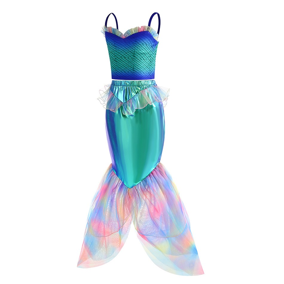ディズニーマーメイドドレスアップ衣装女の子アリエルコスプレ誕 - Summer Kids Clothing のレビューと価格