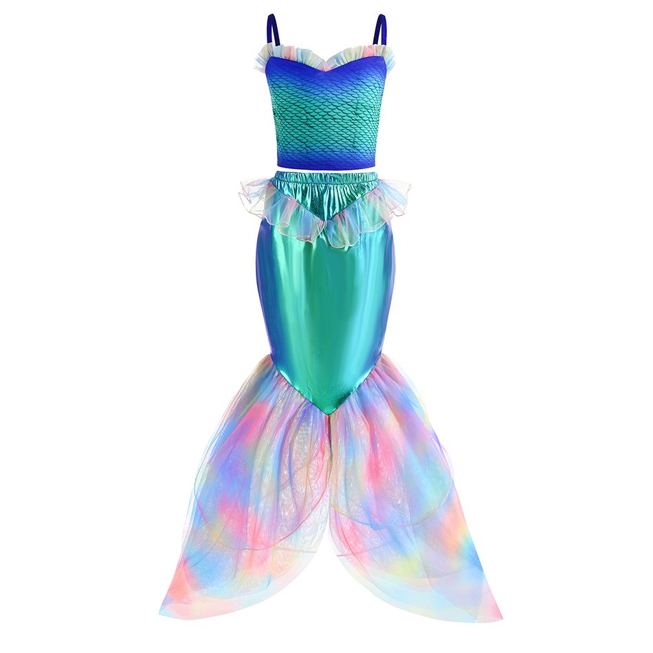 ディズニーマーメイドドレスアップ衣装女の子アリエルコスプレ誕 - Summer Kids Clothing のレビューと価格