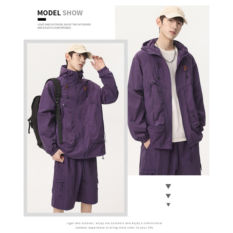 夏の屋外ゴルフカジュアル UV 耐性スキン服カップルファッシ - Yours Clothing Summer Jackets のレビューと価格