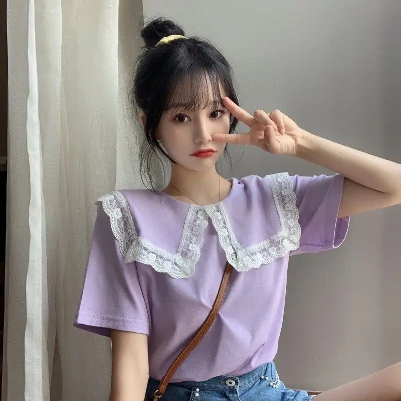 女性用のかわいいトップス、襟付き、カワイイ、レディースシャツ - Summer Clothing Trends For Women のレビューと価格