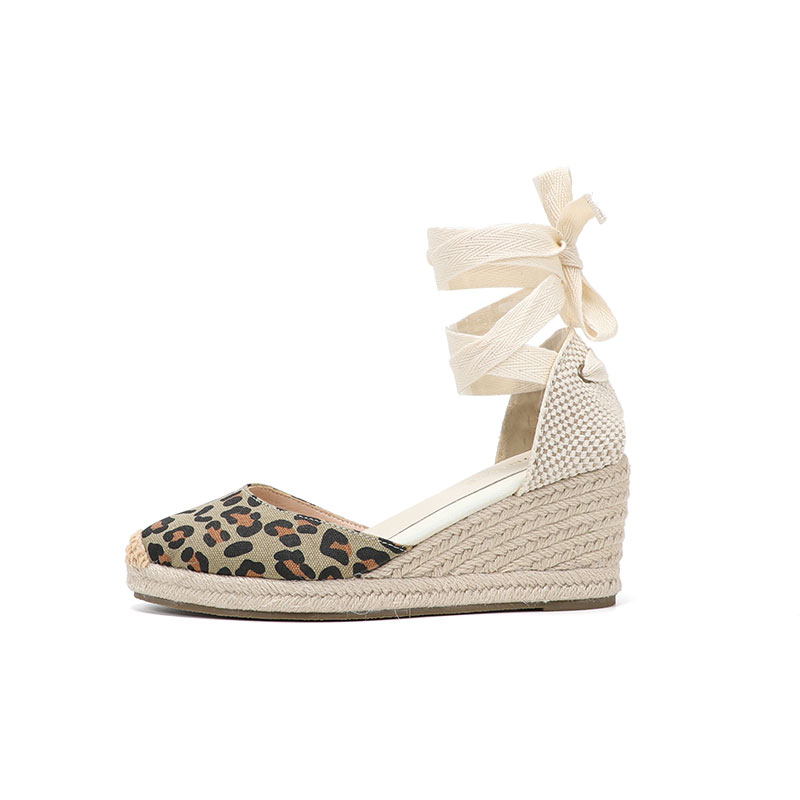 女性用ウェッジサンダル 7CM レースアップ エスパドリーユ - Espadrille Sandal Women のレビューと価格